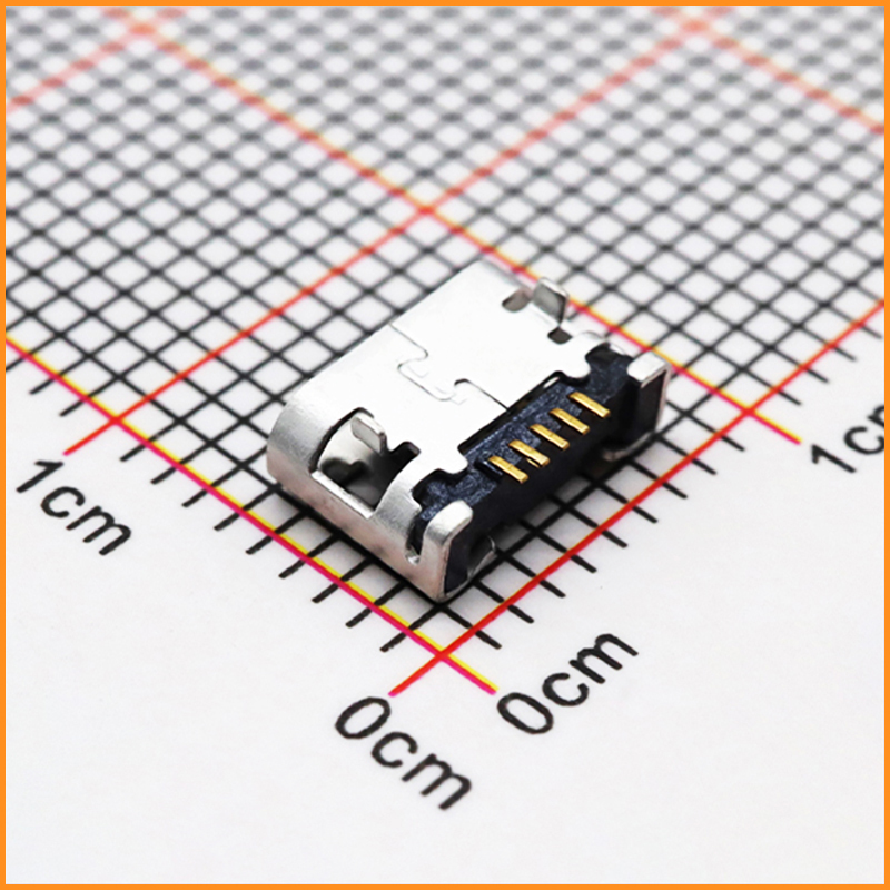 micro 5P USB 直邊兩腳插 腳距5.65/6.4/7.2 (USB連接器)